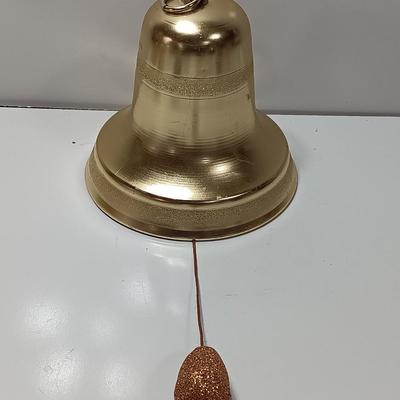 Vintage metal Gold musical bell pull string