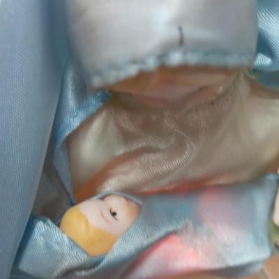 VINTAGE HOUSE OF LLOYD LIGHTED VIRGIN MARY & BABY JESUS TREE TOPPER RARE collectible!