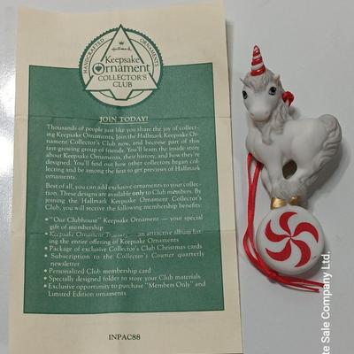 Hallmark 1988 Merry-Mint Unicorn Signed by artist