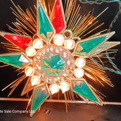 Vintage tree topper and three angel figures