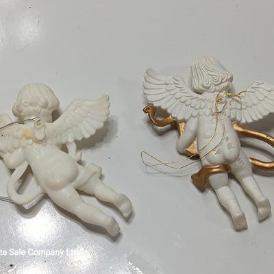 Vintage plastic light up angel with other plastic vintage angels Bradford angel