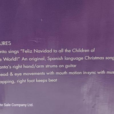 Holiday Time working Singing animated Santa - Feliz Navidad to all the children of the world!