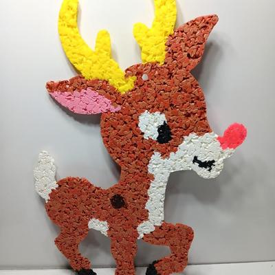 Vintage popcorn Reindeer Roudolph