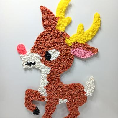 Vintage popcorn Reindeer Roudolph