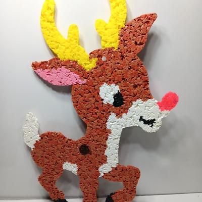 Vintage popcorn Reindeer Roudolph