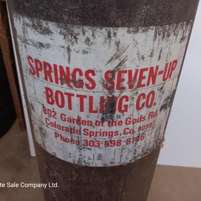 Springs Seven - up Bottling co. Carbon Dioxide bottle