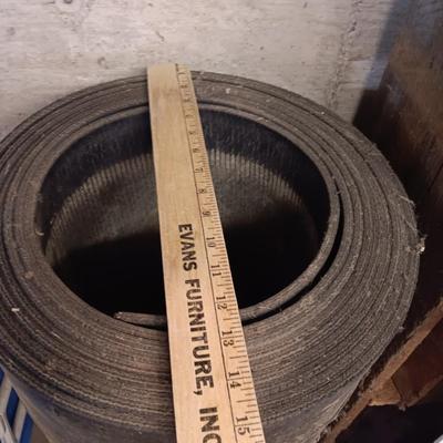 Roll of Black rubber matting for anti- fatigue or stock trailer