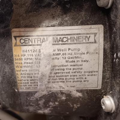 Central Machinery 3400 RPM Well pump