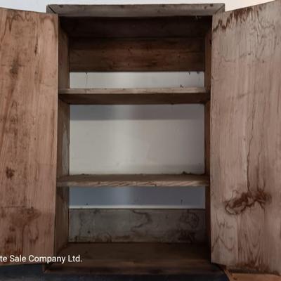 Rustic Barn wood Cupboard / wall shelf   Hand made.