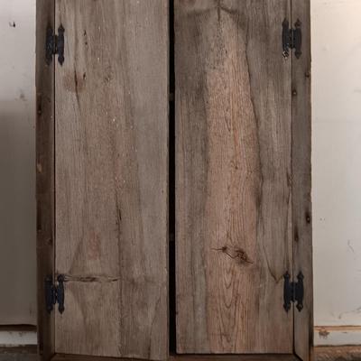 Rustic Barn wood Cupboard / wall shelf   Hand made.