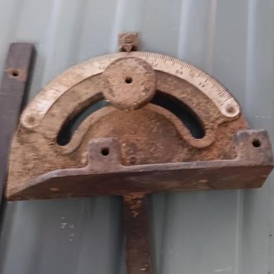 Vintage table saw wood topped