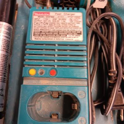 Makita Battery operated drill driver  6012HD with Fast charger, batteries and case.