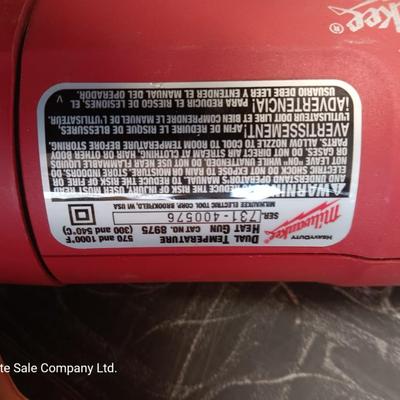 Milwaukee heat gun with electric glue gun and staple gun