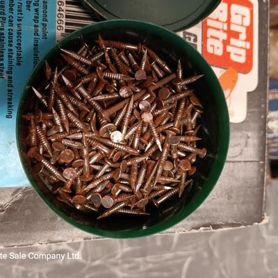 Large assortment of home and garden Hardware / screws / nails / and more