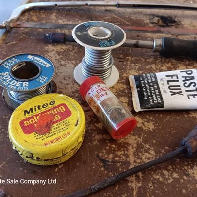 Weller Soldering Iron with case and contents