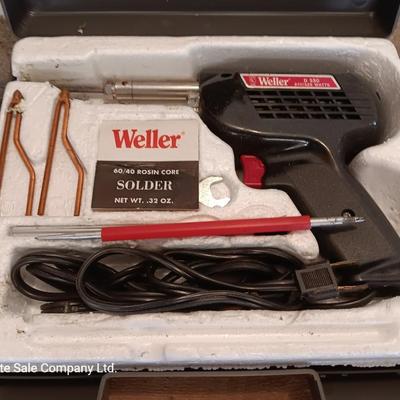 Weller Soldering Iron with case and contents