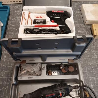 Weller Soldering Iron with case and contents