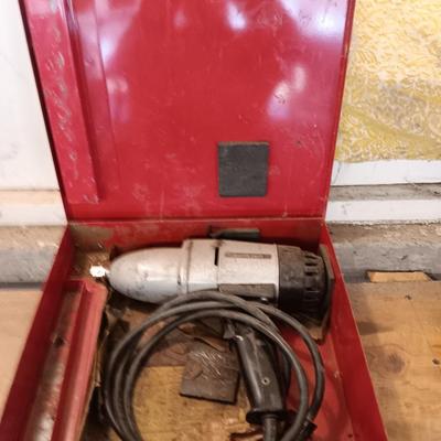 Vintage 1963 Millers Falls 1/2" ELECTRIC IMPACT WRENCH SP666 Model B with case