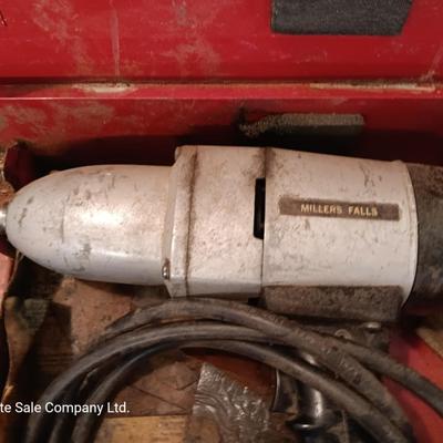 Vintage 1963 Millers Falls 1/2" ELECTRIC IMPACT WRENCH SP666 Model B with case