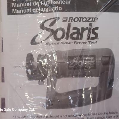 Solaris Rotozip spiral saw power tool with case and accessories