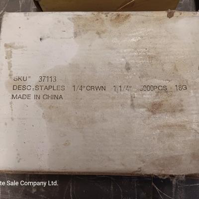 Assortment of Staples and brad nails