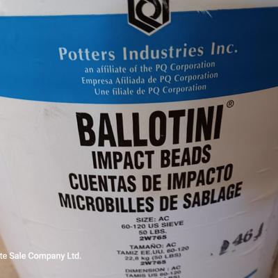 Bucket of Ballotini Impact Beads