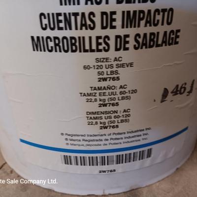 Bucket of Ballotini Impact Beads