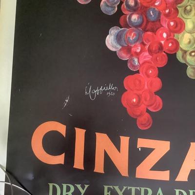 363 Cinzano Extra Dry Brut 54" x 36" Rolled Poster