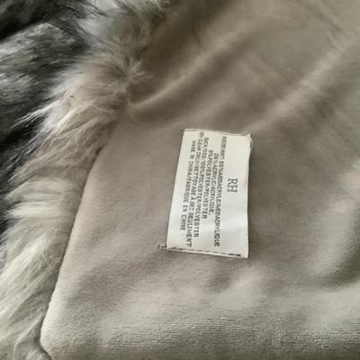 366 Restoration Hardware Faux Fur Throw