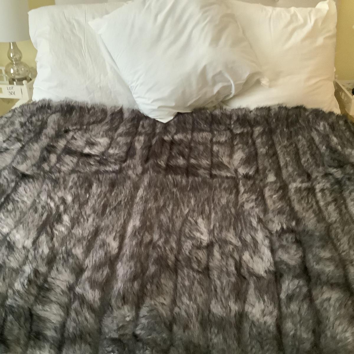 366 Restoration Hardware Faux Fur Throw