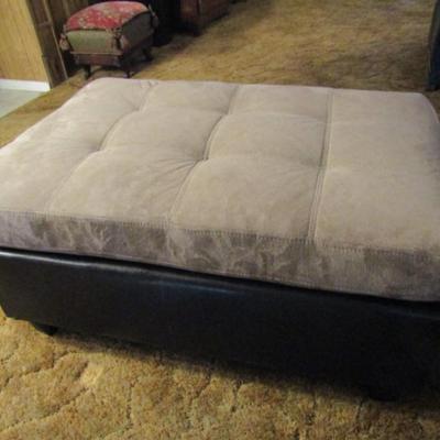 Oversized Padded Top Ottoman/Seat- Approx 37 1/2