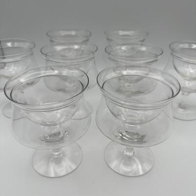 Vintage Shrimp Cocktail Glasses with Inserts - Set of (8)