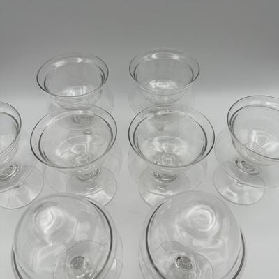 Vintage Shrimp Cocktail Glasses with Inserts - Set of (8)