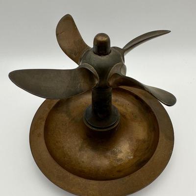 Brass Propeller Ashtray D.R.G.M.