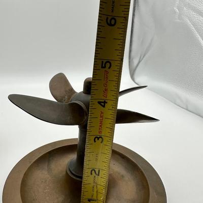 Brass Propeller Ashtray D.R.G.M.