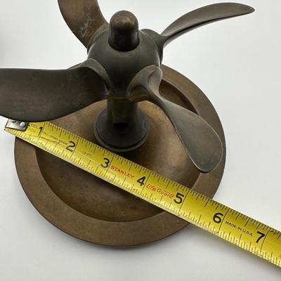 Brass Propeller Ashtray D.R.G.M.