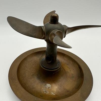 Brass Propeller Ashtray D.R.G.M.