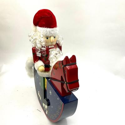 525 Large Wooden Nutcracker Rocking Horse