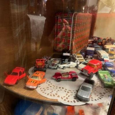 Over 50 Vintage Metal Hot Wheels ,Match Box Cars, Red Line, Lesney, and Corgi from Great Britain 