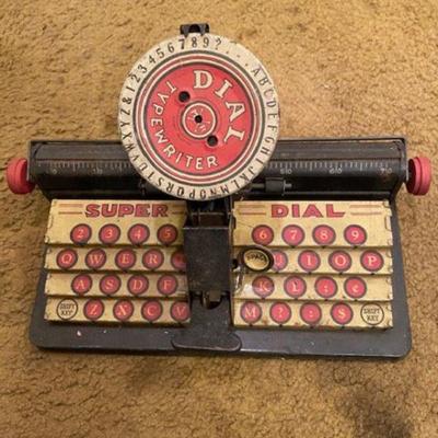 Vtg Toy Typewriter semi Interactive w movable parts