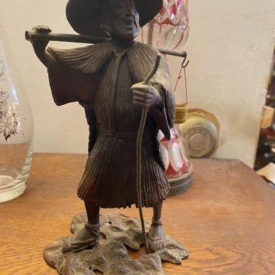 Antique bronze Asian Art of Longevity
