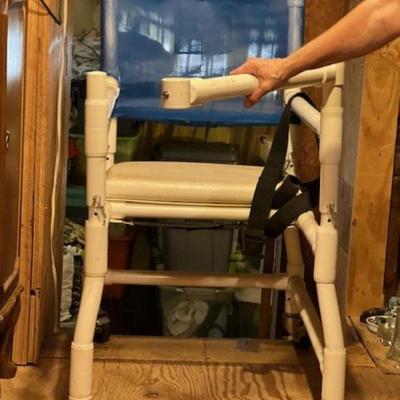 Wheeled Shower chair front open view