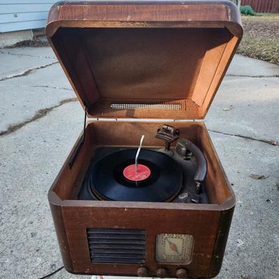 Vintage record player