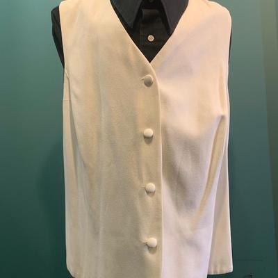 Holiday Glamour: Danny & Nicole White Blazer with Matching Vest - Size 14T