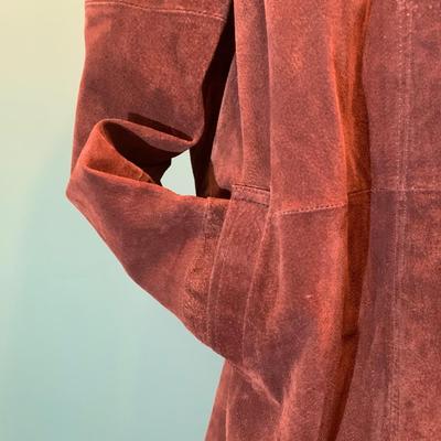 Autumnal Chic: Brandon Thomas Brown Leather Duster Jacket - Size XL