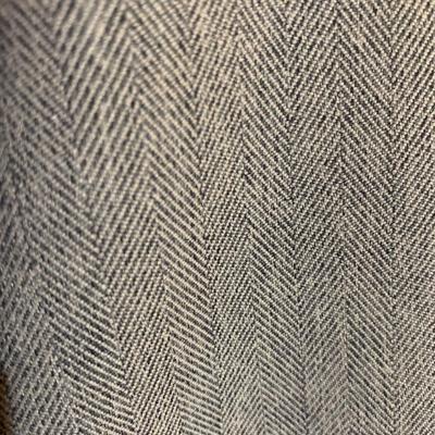 Rainy Day Elegance: Giorgio Santâ€™ Angelo Slate Blue Herringbone Suit - Size 18