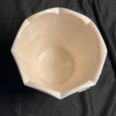 Jeannette Shell Pink Paneled Grape Planter
