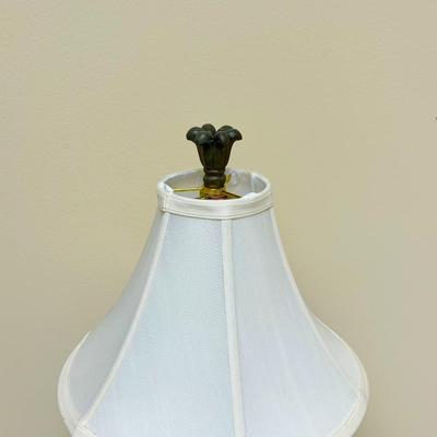 Fleur De Lis Table Lamp With Cream Shade