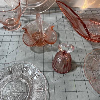 Mixed Lot of PINK Depression Glass  