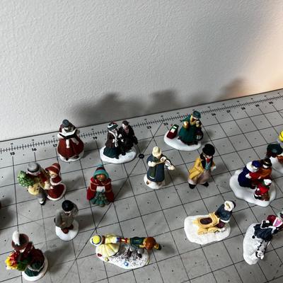 Several Ceramic and Resin Department 56 Christmas Figurines